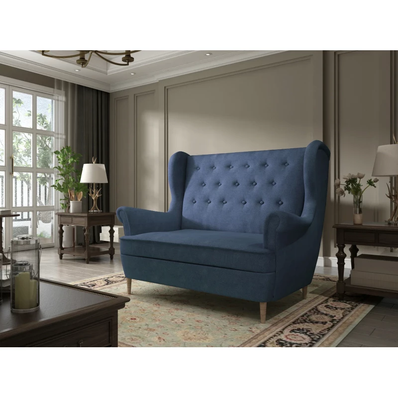Zweisitzer-Sofa BRYN - blau