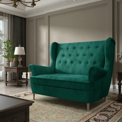 Zweisitzer-Sofa BRYN – Flaschengrün