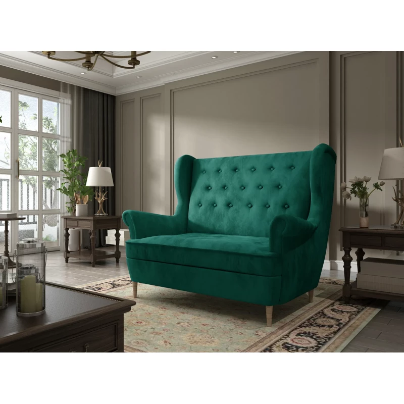 Zweisitzer-Sofa BRYN – Flaschengrün