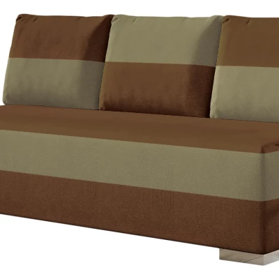 NYMERIA Dreisitzer-Schlafsofa - braun/beige