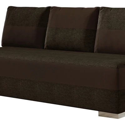 NYMERIA Dreisitzer-Schlafsofa – dunkelbraun