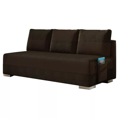 NYMERIA Dreisitzer-Schlafsofa – dunkelbraun