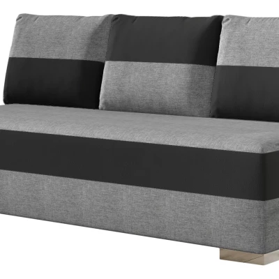 NYMERIA Dreisitzer-Schlafsofa - grau/schwarz