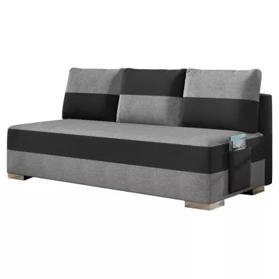 NYMERIA Dreisitzer-Schlafsofa - grau/schwarz