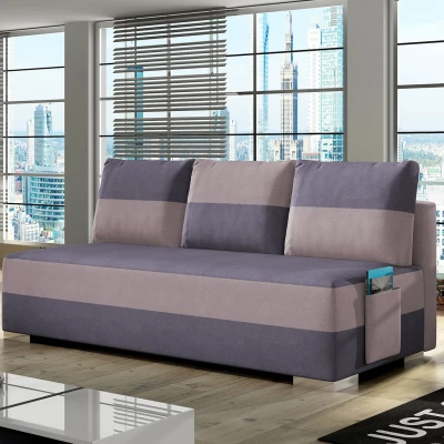 NYMERIA Dreisitzer-Schlafsofa – lila/rosa