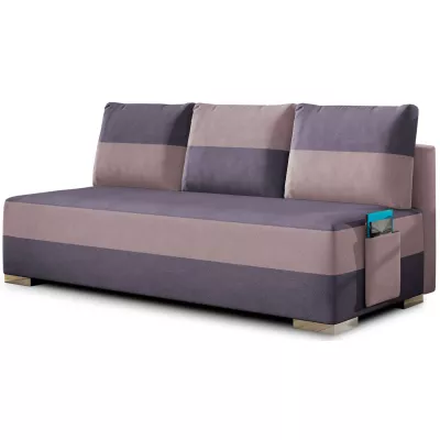 NYMERIA Dreisitzer-Schlafsofa – lila/rosa