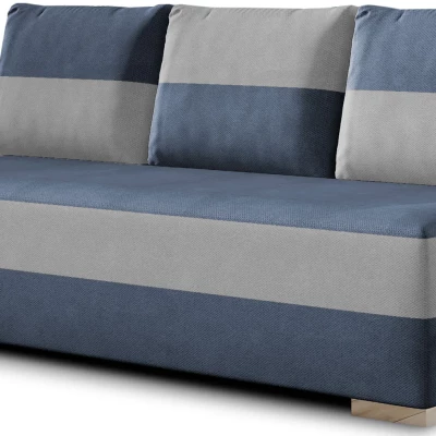 NYMERIA Dreisitzer-Schlafsofa - blau / hellgrau