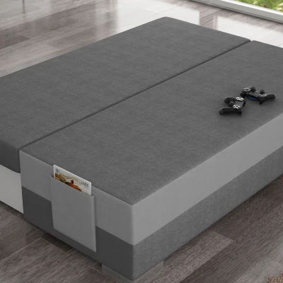 NYMERIA Dreisitzer-Schlafsofa – grau/hellgrau