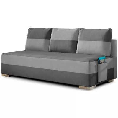 NYMERIA Dreisitzer-Schlafsofa – grau/hellgrau