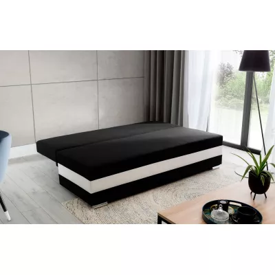 Schlafsofa KEZIAH - schwarz/weiß