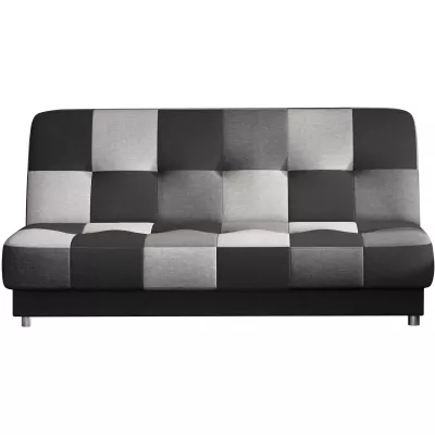 Schlafsofa mit Stauraum MAEVIRA – schwarz / dunkelgrau / grau