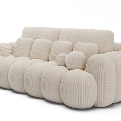 Designer-Wohnzimmersofa ISEN - Hellbeige