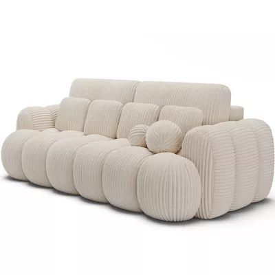 Designer-Wohnzimmersofa ISEN - Hellbeige
