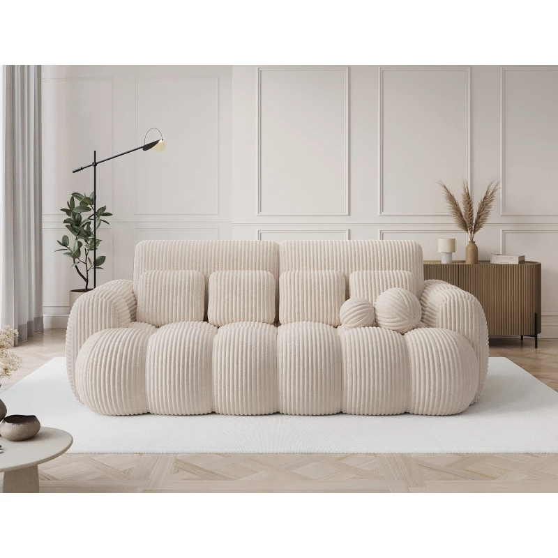 Designer-Wohnzimmersofa ISEN - Hellbeige