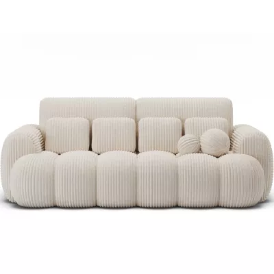 Designer-Wohnzimmersofa ISEN - Hellbeige
