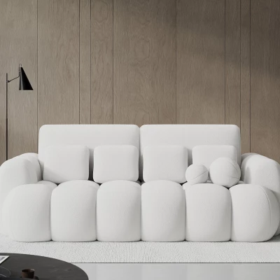 Designer-Wohnzimmersofa ISEN – weiß