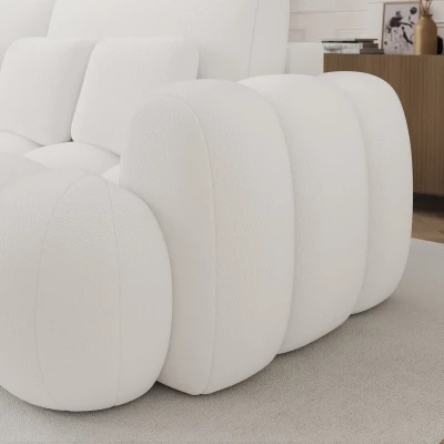Designer-Wohnzimmersofa ISEN – weiß