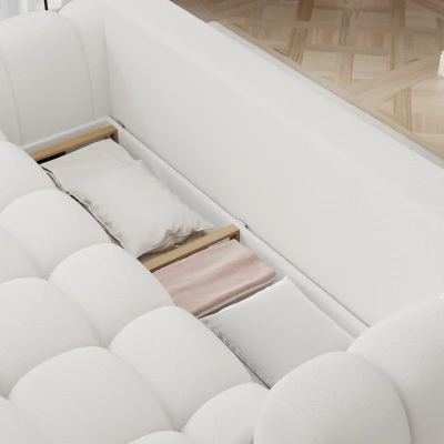 Designer-Wohnzimmersofa ISEN – weiß