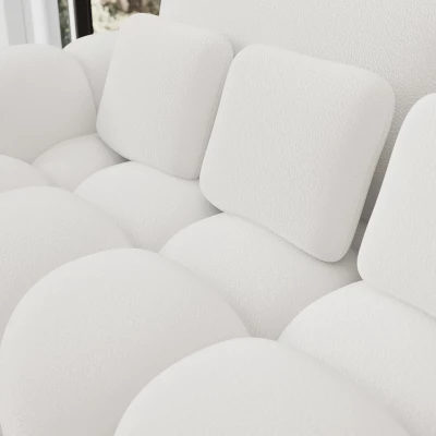 Designer-Wohnzimmersofa ISEN – weiß