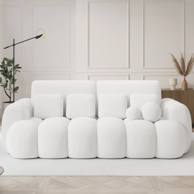 Designer-Wohnzimmersofa ISEN – weiß
