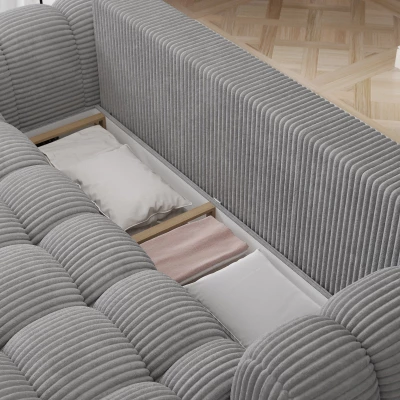 Designer-Wohnzimmersofa ISEN – hellgrau