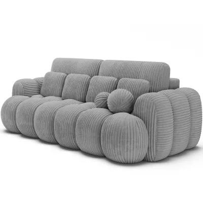 Designer-Wohnzimmersofa ISEN – hellgrau