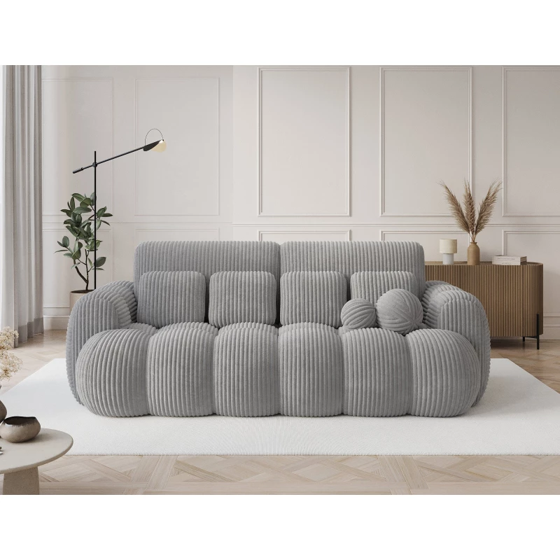 Designer-Wohnzimmersofa ISEN – hellgrau