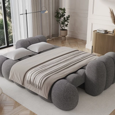 Designer-Wohnzimmersofa ISEN – Dunkelgrau