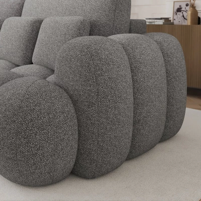 Designer-Wohnzimmersofa ISEN – Dunkelgrau