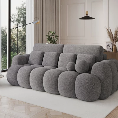 Designer-Wohnzimmersofa ISEN – Dunkelgrau