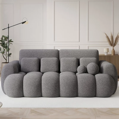 Designer-Wohnzimmersofa ISEN – Dunkelgrau