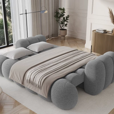 Designer-Wohnzimmersofa ISEN – grau
