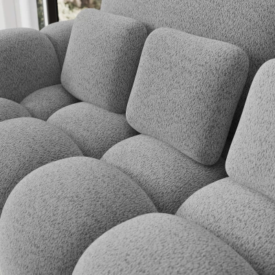 Designer-Wohnzimmersofa ISEN – grau