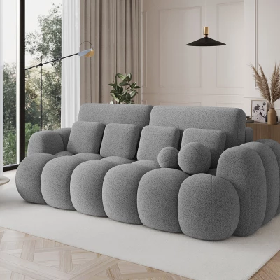 Designer-Wohnzimmersofa ISEN – grau