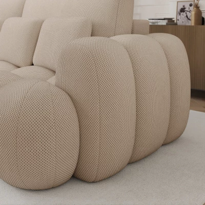 Designer-Wohnzimmersofa ISEN – Elfenbein