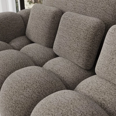 Designer-Wohnzimmersofa ISEN – graubraun