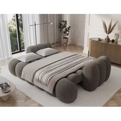 Designer-Wohnzimmersofa ISEN – graubraun