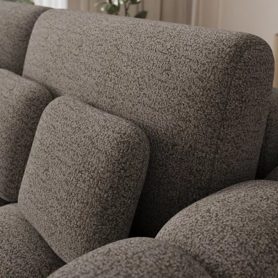 Designer-Wohnzimmersofa ISEN – graubraun