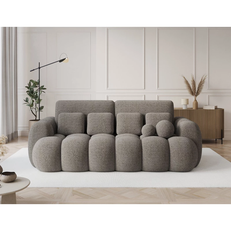Designer-Wohnzimmersofa ISEN – graubraun