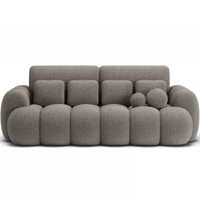 Designer-Wohnzimmersofa ISEN – graubraun