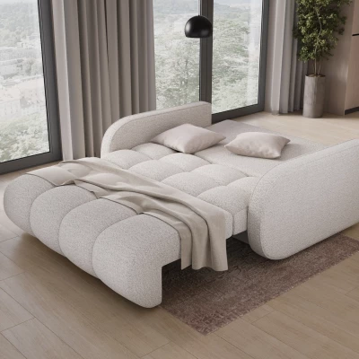 DELPHINE Zweisitzer-Schlafsofa – weiß
