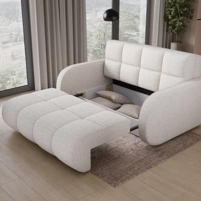 DELPHINE Zweisitzer-Schlafsofa – weiß