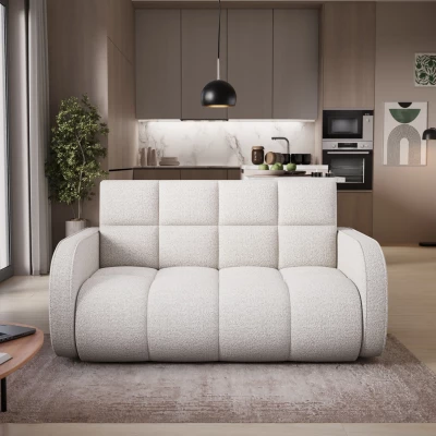 DELPHINE Zweisitzer-Schlafsofa – weiß