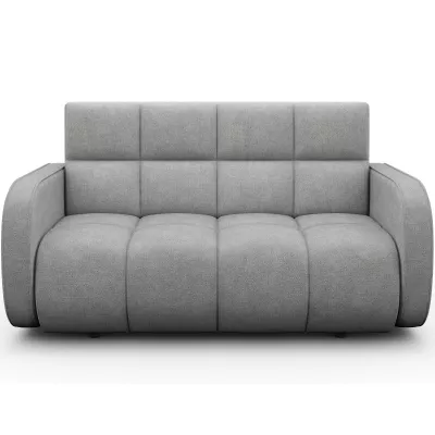 Zweisitzer-Schlafsofa DELPHINE - hellgrau