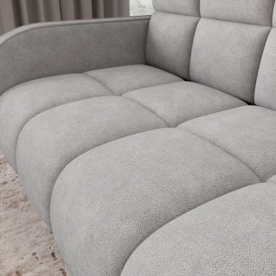 Zweisitzer-Schlafsofa DELPHINE - hellgrau