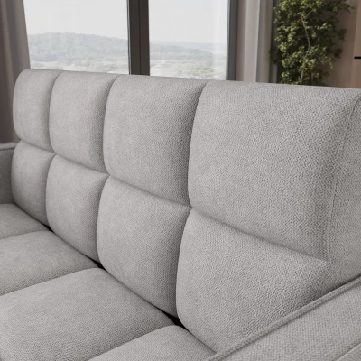 Zweisitzer-Schlafsofa DELPHINE - hellgrau