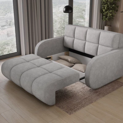 Zweisitzer-Schlafsofa DELPHINE - hellgrau