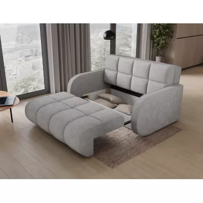 Zweisitzer-Schlafsofa DELPHINE - hellgrau
