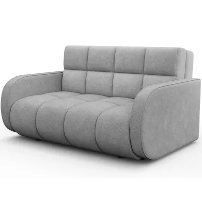 Zweisitzer-Schlafsofa DELPHINE - hellgrau
