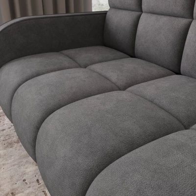 Zweisitzer-Schlafsofa DELPHINE – Dunkelgrau